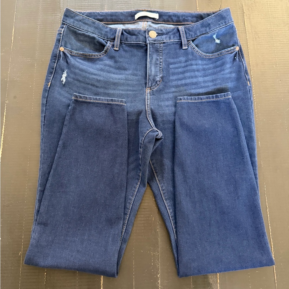 LC Lauren Conrad Dark Blue Skinny Jeans